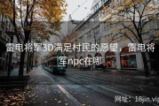 雷电将军3D满足村民的愿望，雷电将军npc在哪